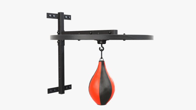 Punching bag with bracket Model 3D .c4d .max .obj .3ds .fbx .stl .blend 
