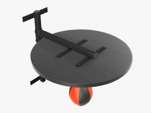 Punching bag with bracket Model 3D
