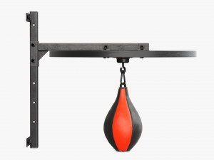 Punching bag with bracket Model 3D