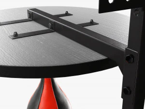 Punching bag with bracket 3D Model