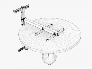 Punching bag with bracket Model 3D