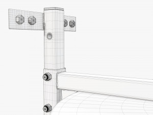 Punching bag with bracket Model 3D