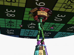 Punching bag with bracket Model 3D