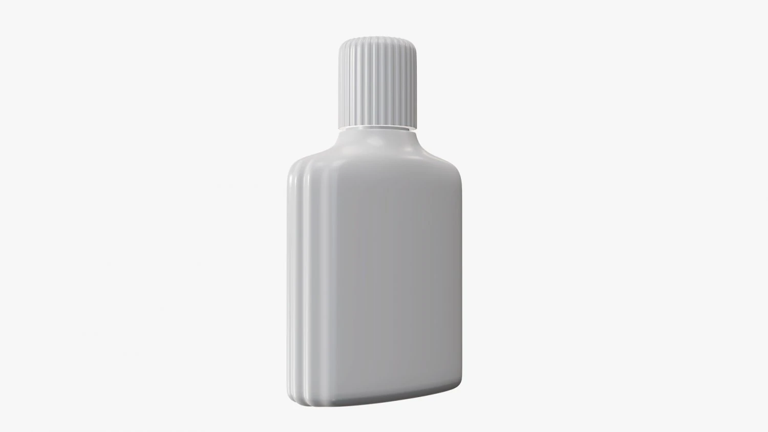 Small plastic bottle 01 3D Model .c4d .max .obj .3ds .fbx .stl .blend 