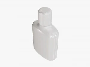 Small plastic bottle 01 3D Model