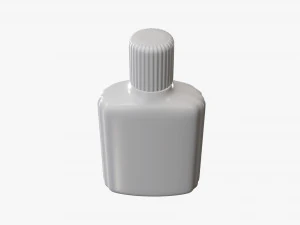 Small plastic bottle 01 3D Model