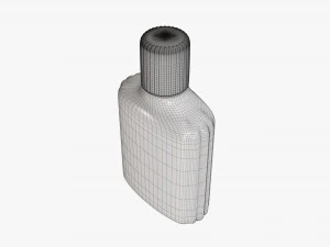 Small plastic bottle 01 3D Model