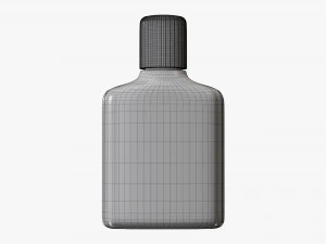 Small plastic bottle 01 3D Model