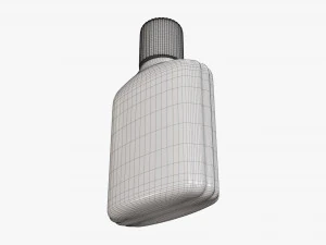 Small plastic bottle 01 3D Model