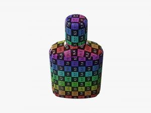 Small plastic bottle 01 3D Model
