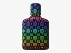 Small plastic bottle 01 3D Model
