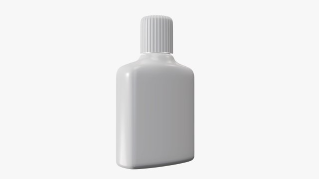 Small plastic bottle 02 3D Модель .c4d .max .obj .3ds .fbx .stl .blend 