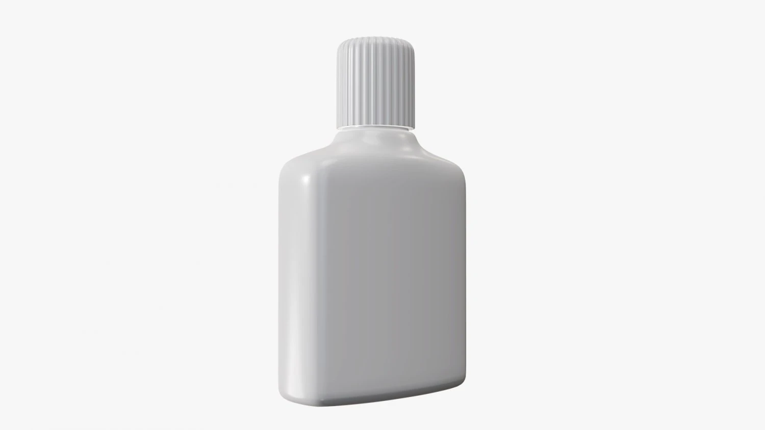 Small plastic bottle 02 3D Model .c4d .max .obj .3ds .fbx .stl .blend 