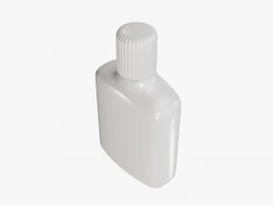 Small plastic bottle 02 3D Model