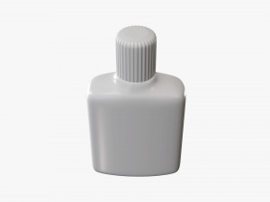 Small plastic bottle 02 3D Модель