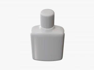 Small plastic bottle 02 3D Model