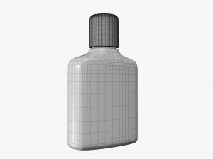 Small plastic bottle 02 3D Model