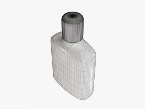 Small plastic bottle 02 3D Model