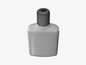 Small plastic bottle 02 3D Model