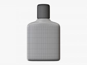 Small plastic bottle 02 3D Модель