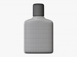 Small plastic bottle 02 3D Model