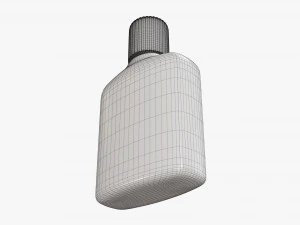 Small plastic bottle 02 3D Model