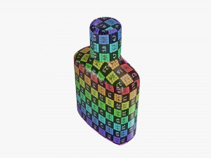 Small plastic bottle 02 3D Модель