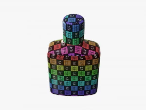 Small plastic bottle 02 3D Model