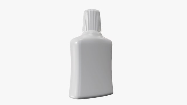 Small plastic bottle 03 3D Model .c4d .max .obj .3ds .fbx .stl .blend 