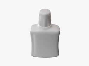 Small plastic bottle 03 3D Model