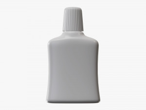 Small plastic bottle 03 3D Model
