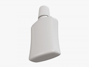 Small plastic bottle 03 3D Model