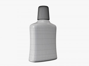 Small plastic bottle 03 3D Model