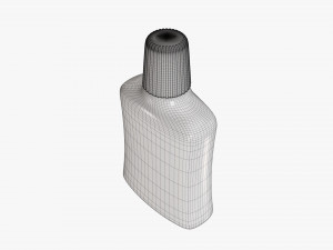 Small plastic bottle 03 3D Model