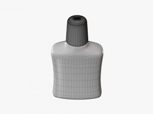 Small plastic bottle 03 3D Model