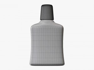 Small plastic bottle 03 3D Model