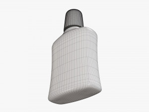 Small plastic bottle 03 3D Model