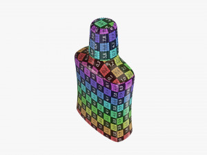Small plastic bottle 03 3D Model
