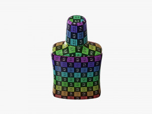 Small plastic bottle 03 3D Model