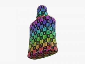 Small plastic bottle 03 3D Model