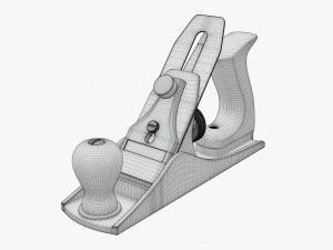 Wygładzanie ręcznej płaszczyzny ławki Model 3D