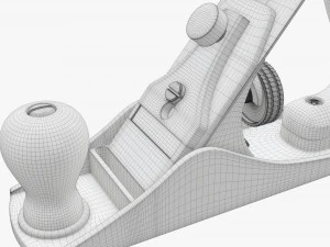 Wygładzanie ręcznej płaszczyzny ławki Model 3D