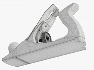 Wygładzanie ręcznej płaszczyzny ławki Model 3D