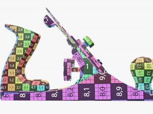 Wygładzanie ręcznej płaszczyzny ławki Model 3D