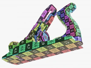 Wygładzanie ręcznej płaszczyzny ławki Model 3D