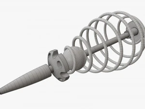 Spring fish feeder 3D Model