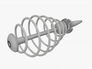 Spring fish feeder 3D Model