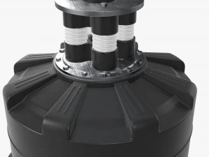 Standing boxing punch bag 3D Model
