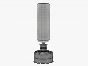 Standing boxing punch bag 3D Model