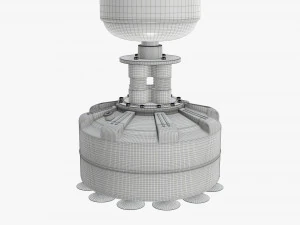 Standing boxing punch bag 3D Model